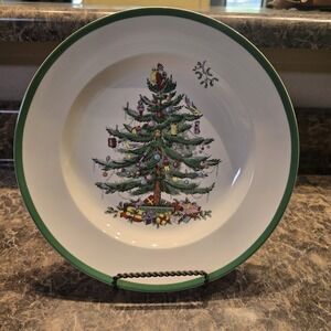 Spode Christmas Tree Dinner Plate 10 3/4" Made In England